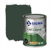 Sigma Houtlak Exterieur Zijdeglans - Glansbehoud - Droog na 1,5 uur - RAL 6009 - Groen - 0.75L