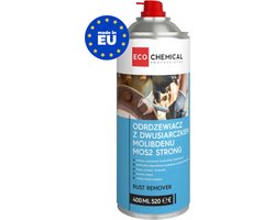 MoS2 STRONG Roestverwijderaar 400ml - MADE in EU - Industriële Roestoplosser - Zeer sterk tegen Corrosie - Voor Auto Fiets Motor Caravan Boot