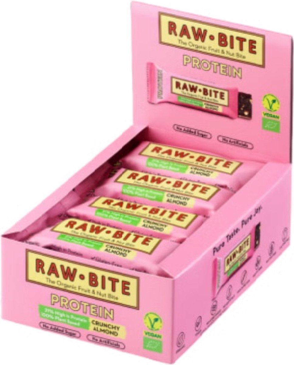 Goedkoopste Raw-Bite Crunchy Almond 12 stuks