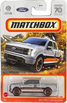 MATCHBOX 2022 FORD F-150 LIGHTNING 20-100 METALIC SILBER R40A (1:64)