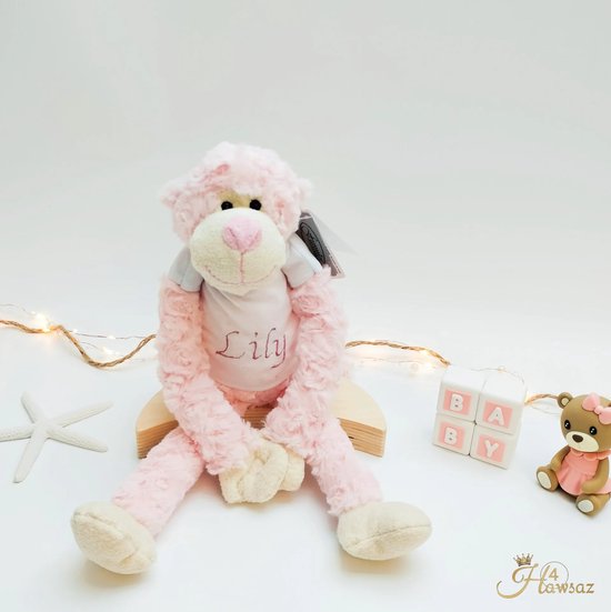 Luiertaart Roze 36 stuks - kraamcadeau voor meisje - Hawsaz.nl Cadeau -Originele Babycadeau's - 26 luiers - Babycadeau - Geboortekaartje - Babygeschenkset - Knuffel - Babyshower - Gepersonaliseerde cadeaus - Babyverzorging - tweeling cadeau van Luiertaart — afbeelding 2