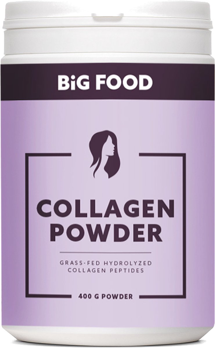 Goedkoopste Big Food - Premium Gehydrolyseerde Runder Collageen Peptiden - 400Gram - Gras gevoed en met een Neutrale Smaak en Geur