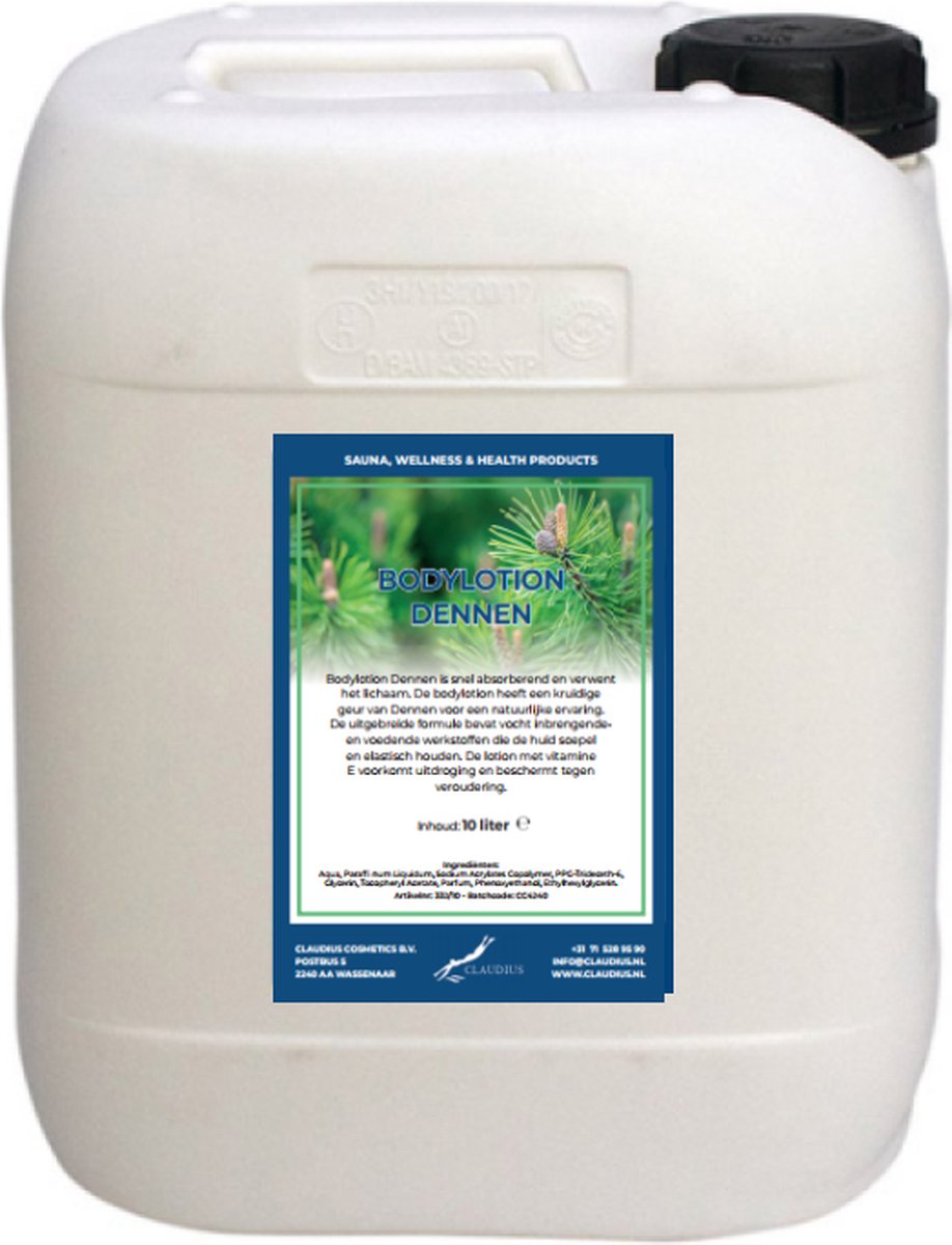 Bodylotion Dennen 10 Liter - navulling