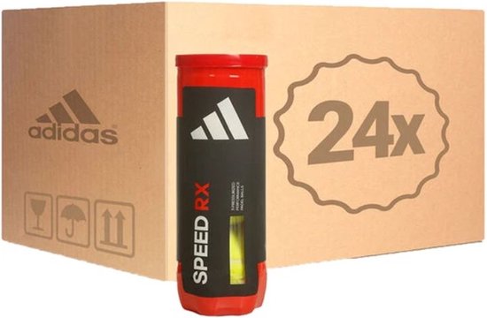 Adidas Padelbal Speed RX Doos 24 x 3 Ballen Adidas Padelbal Speed RX Doos 24 x 3 Ballen