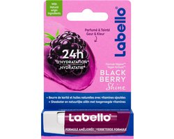 Labello BlackBerry Shine - 24H Verzorging - Lippenbalsem - Lipstick - Natuurlijke Olien