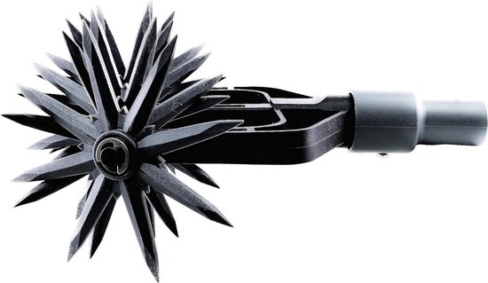 Tuinfrees 2-in-1 - Garden Star-frees voor zaadvoorbereiding en losmaken van de grond - Handmatige cultivator / rollencultivator voor tuin, gazon, onkruid, rolschoffel, staalgrondkruim - Zonder handvat — afbeelding 4