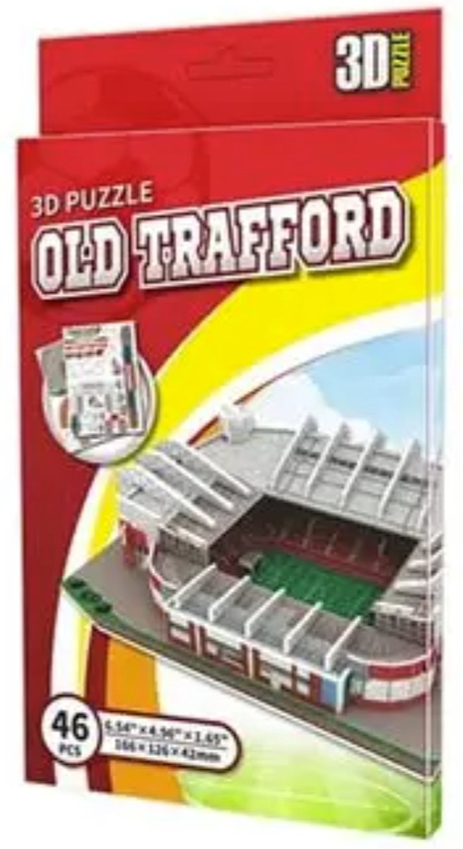 Old Trafford Stadion 3D Puzzel Bouw Het Iconische Manchester United Voetbalstadion Perfect Verzamelaarsitem voor Fans