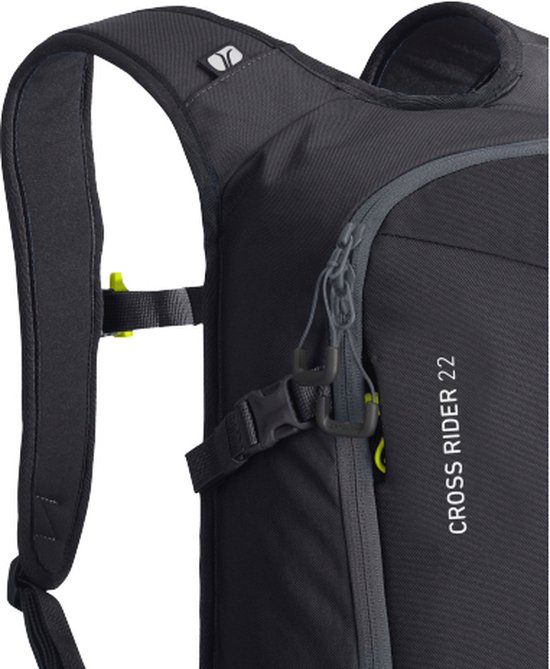 Ortovox Cross Rider 22 - Skirugzak Black Raven Unieke maat