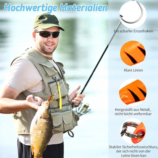 45 stuks forelaas visaas 2 g 25 g 30 g 32 g 35 g 5 g met opbergdoos - spinner knipperset voor snoek snoekbaars baars — afbeelding 2