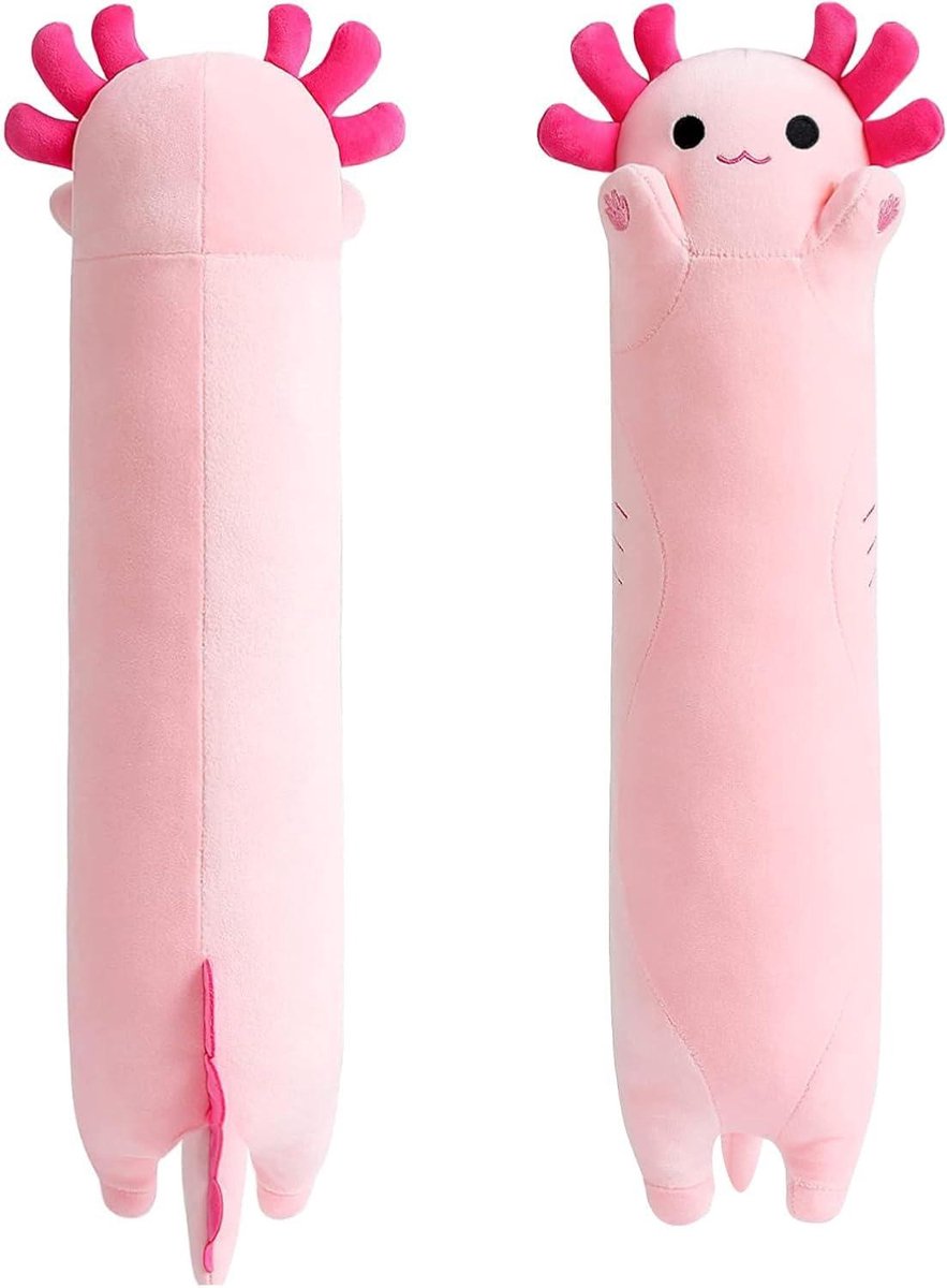 Stuffed Animal Axolotl Kawaii Salamander Pillow - Pink - 50cm - Gift for Children - Boys - Girls
