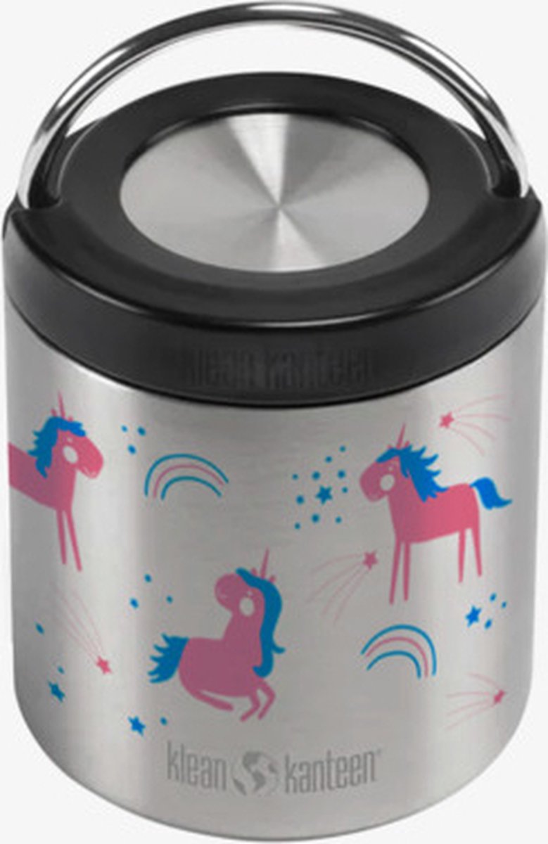 Klean Kanteen Tk Canister (W Insulated Lid) voedselcontainer Geisoleerd Lunchbox voor warm en koud voedsel Limited Edition 2024 Back to School: Dancing Unicorn Pink 237ml