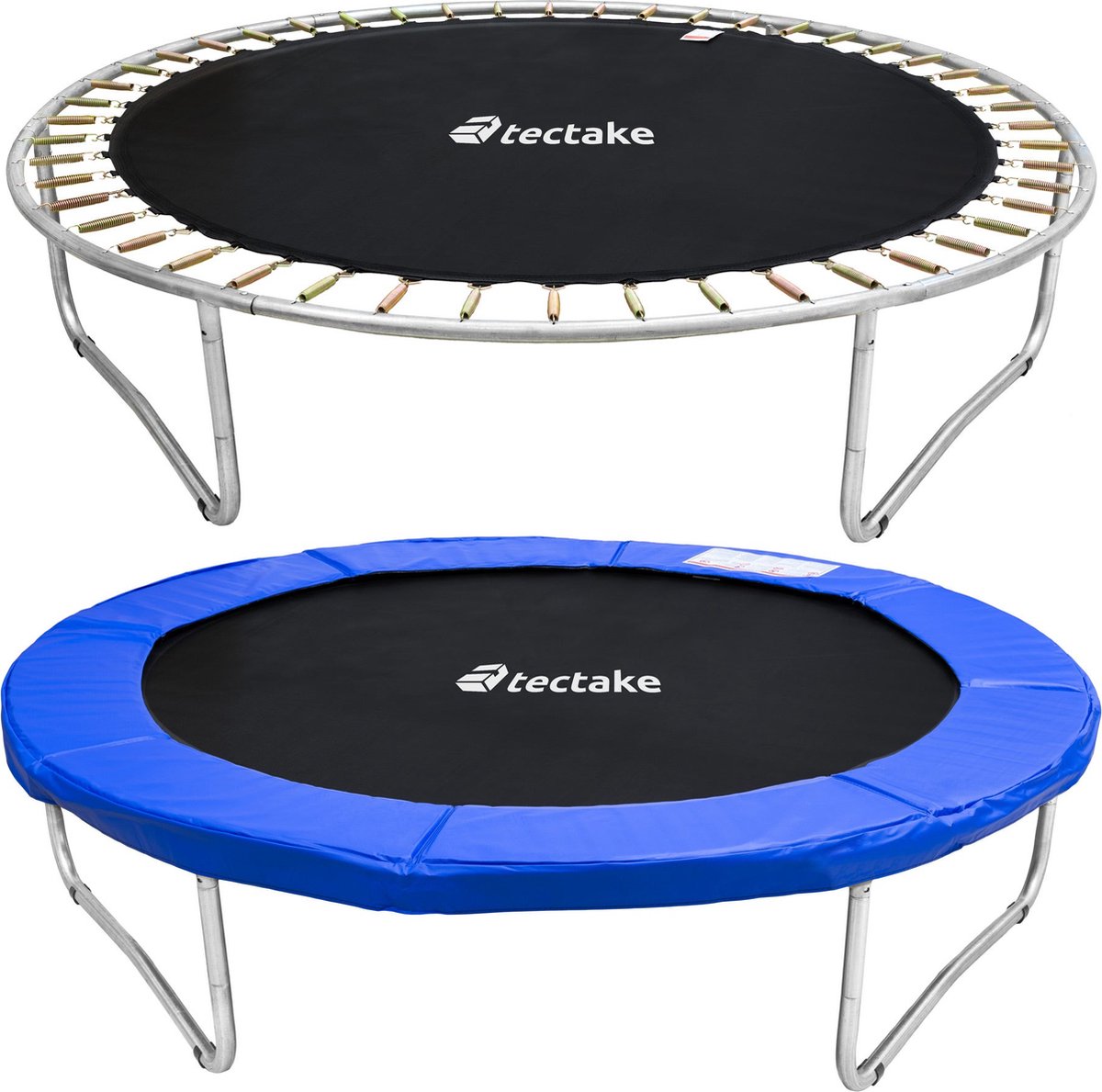 tectake® TÜV-geteste Trampoline met Veiligheidsnet - 244 cm - Kindertrampoline - Buitenspeelgoed - Sporttrampoline - Speeltoestel voor in de Tuin — afbeelding 12