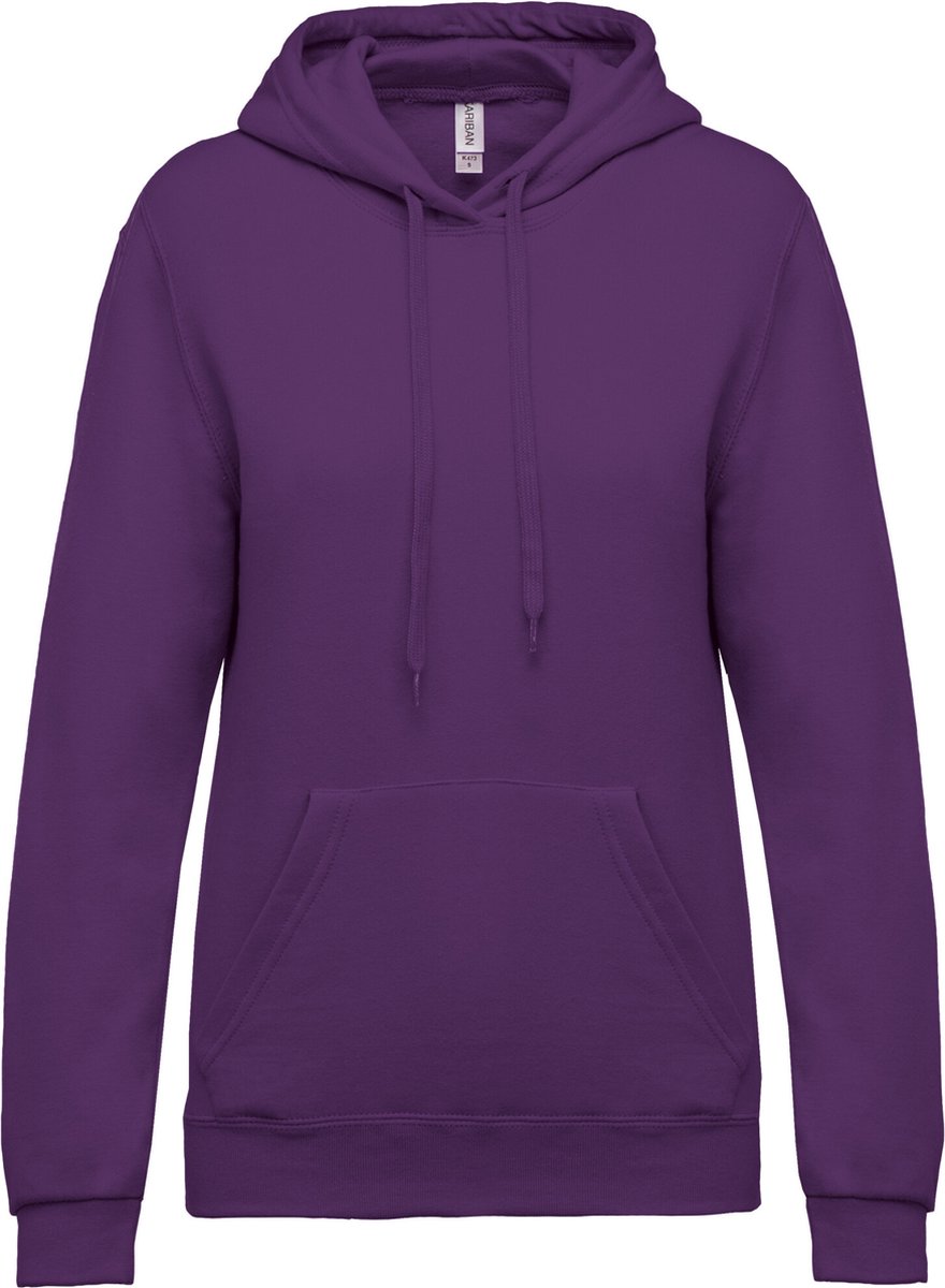 Kariban Eco damessweater met capuchon K473 - purple - XXL