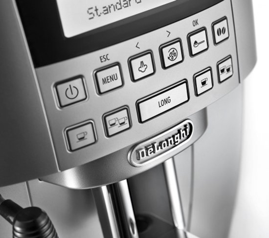 Machine à Café Automatique De'Longhi ECAM 22.340.SB - Broyeur Intégré, Buse Vapeur, 1,8 L, écran 2 Lignes - 11