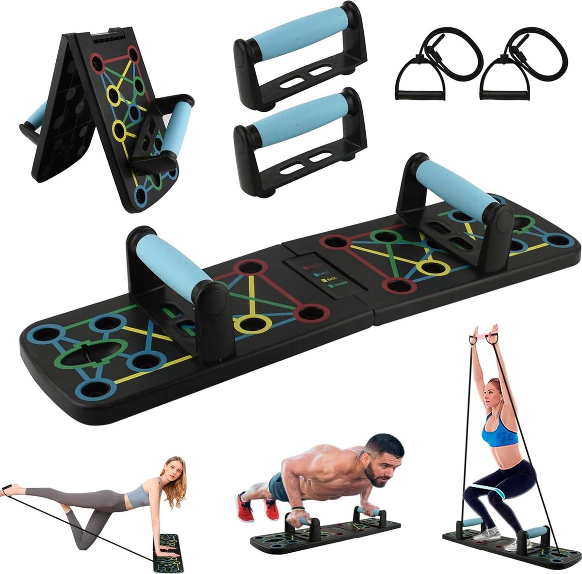 Draagbare Multifunctionele Buikspiertraining - Verstelbare Weerstandsniveaus - Compact en Ergonomisch Ontwerp - Geschikt voor Alle Fitnessniveaus - Thuis Fitnessapparatuur voor Sterke Buikspieren