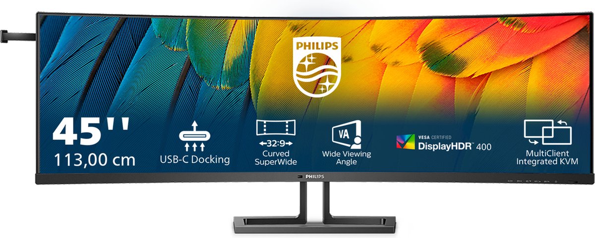 32:9 SuperWide Curved Monitor met USB-C