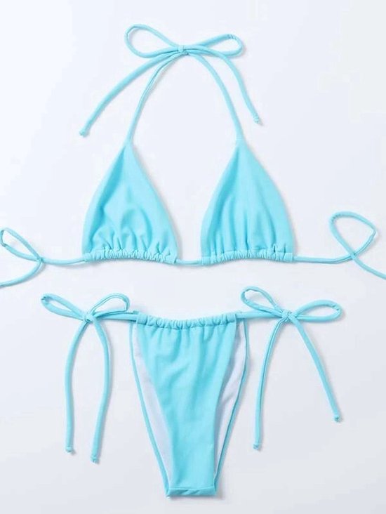 Foto:  sexy micro bikini set string badpak mini halter top zomer zon en vakantie van heble 