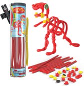 Spaghetteez - Velociraptor - Flexibele Bouwstaafjes - Speelgoed 5,6,7,8 Jaar Jongens en Meisjes- Constructie Speelgoed- Montessori Speelgoed- Educatief Speelgoed