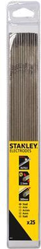 Stanley Rutil-Elektroden 2.5x300 Mm – Für Eisenkonstruktionen & Dünne Bleche | E6013