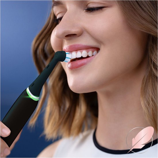 Oral-B iO Gentle Care Zwarte Opzetborstels voor Tandenborstel - 2 Stuks - Zachte Reiniging voor Gevoelige Tanden en Tandvlees