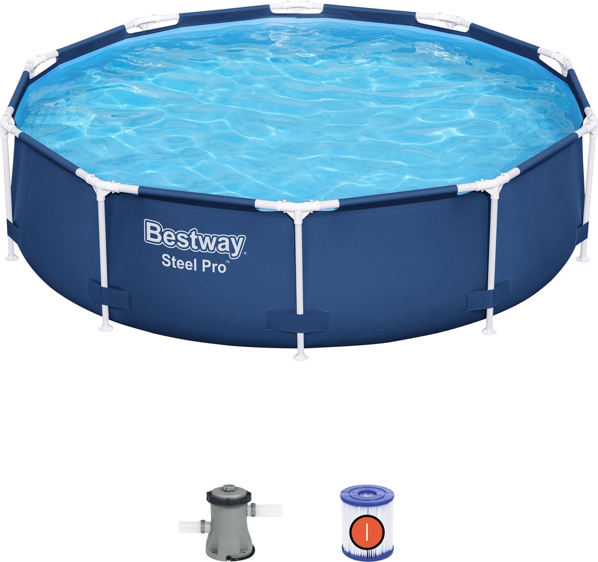 Bestway Steel Pro Zwembad Rond 3.05 m x 76 cm - Inclusief filterpomp — afbeelding 2