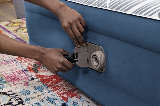 Bestway Tritech Fashion Flock Queen Luchtmatras met Ingebouwde AC Pomp en Antimicrobiële Coating 2,03 mx 1,52 mx 36 cm van Bestway — afbeelding 5