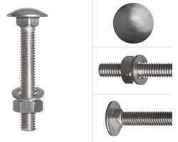 Wovar Slotbouten RVS M8 x 55 mm | 50 stuks