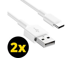 ThunderGold 2x USB C kabel - USB A naar USB C kabel - USB C naar USB A kabel - USB-C kabels - Oplaadkabel USB C - USBC kabel - 1 Meter