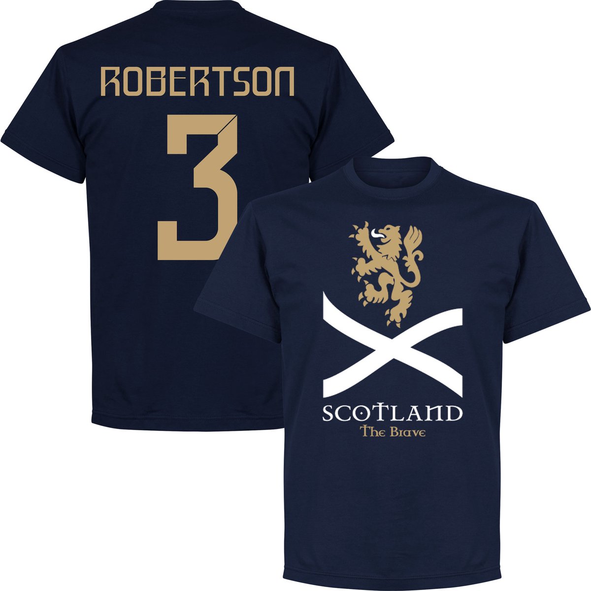 Scotland The Brave Robertson 3 T-Shirt - Navy - L