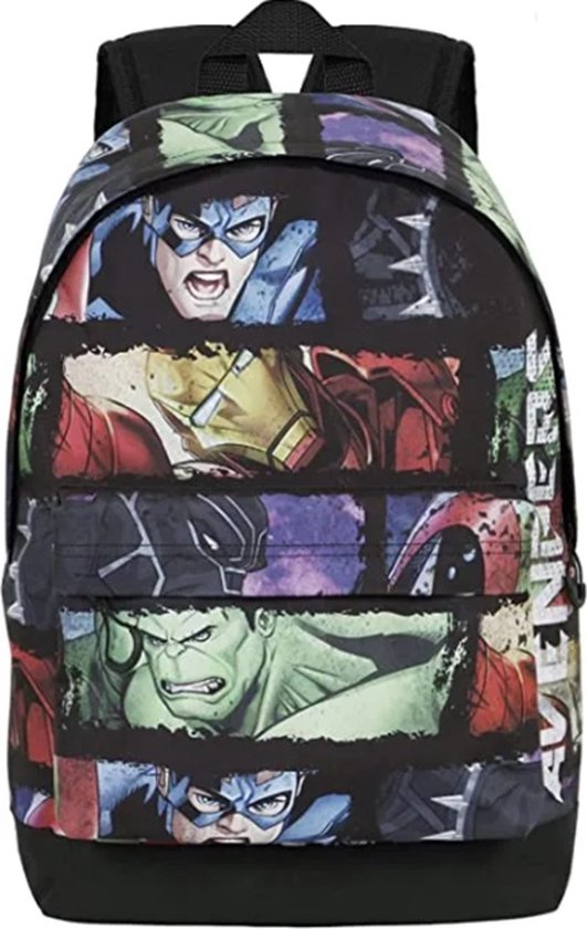 Foto: The avengers rugzak captain america the hulk iron man 2 vakken laptopvak 41x30x18cm