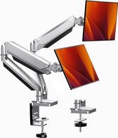 Bol.com Verstelbare Monitorarm met Gasveer - Ergonomische Bureau Beugel voor 13"-32 inch Schermen - Ingebouwde Veer Technologie ... aanbieding