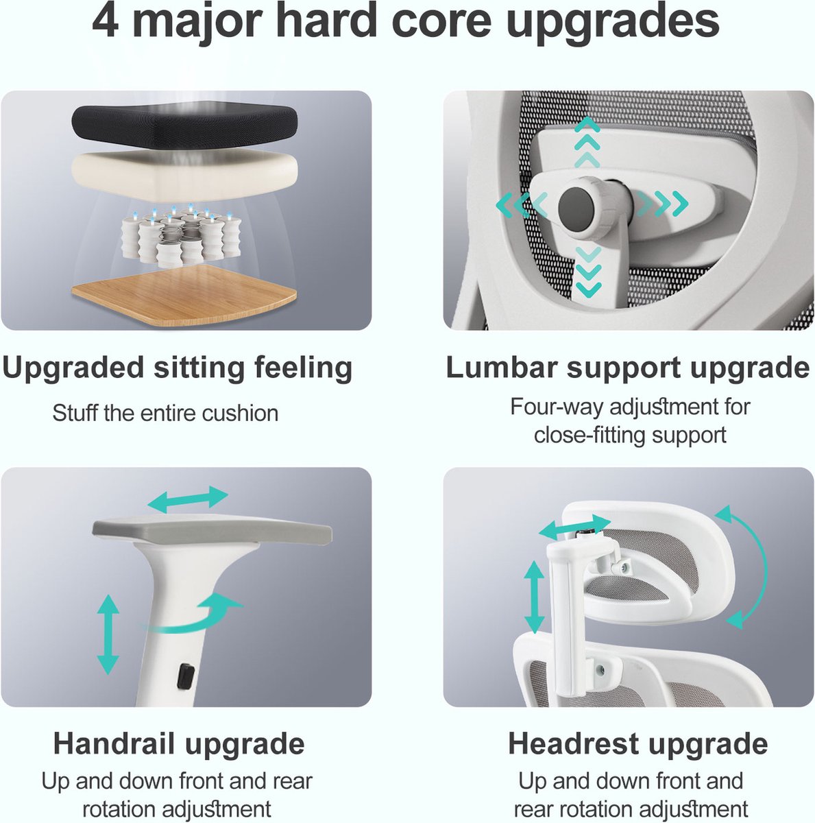 Seven Comfort Ergonomische Bureaustoel - Bureaustoel voor - afbeelding 2