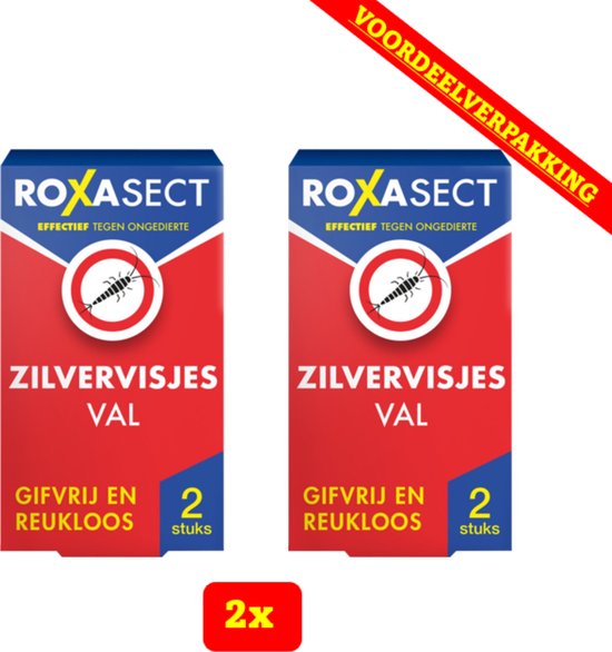 Foto: 2x roxasect zilvervisjesval 2 stuks per val voordeelverpakking 