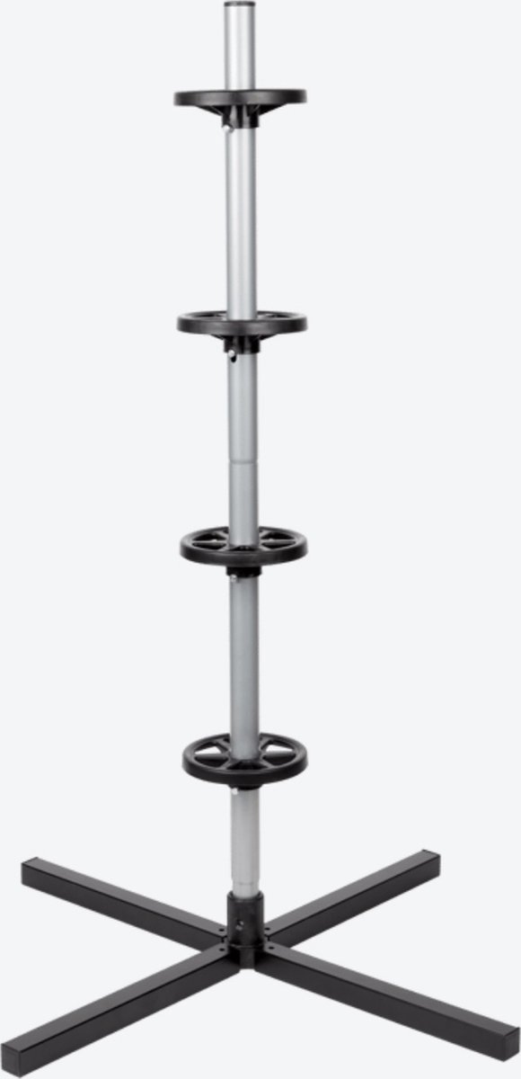Bandenstandaard - Eenvoudig je banden op te slaan - 4 banden maximaal 100 kg - Bandenbreedte 22,5 cm - Zwart - Bestseller