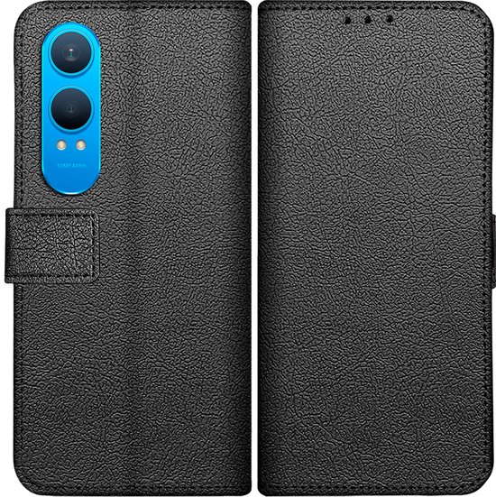 Cazy Hoesje geschikt voor OnePlus Nord CE4 Lite Hoesje met Pasjeshouder - Bookcase Classic - Zwart