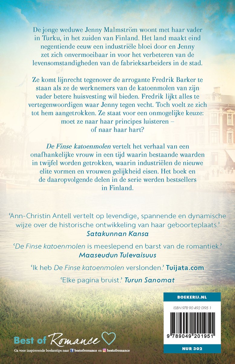 Finse katoenmolen 1 - De Finse katoenmolen - back cover