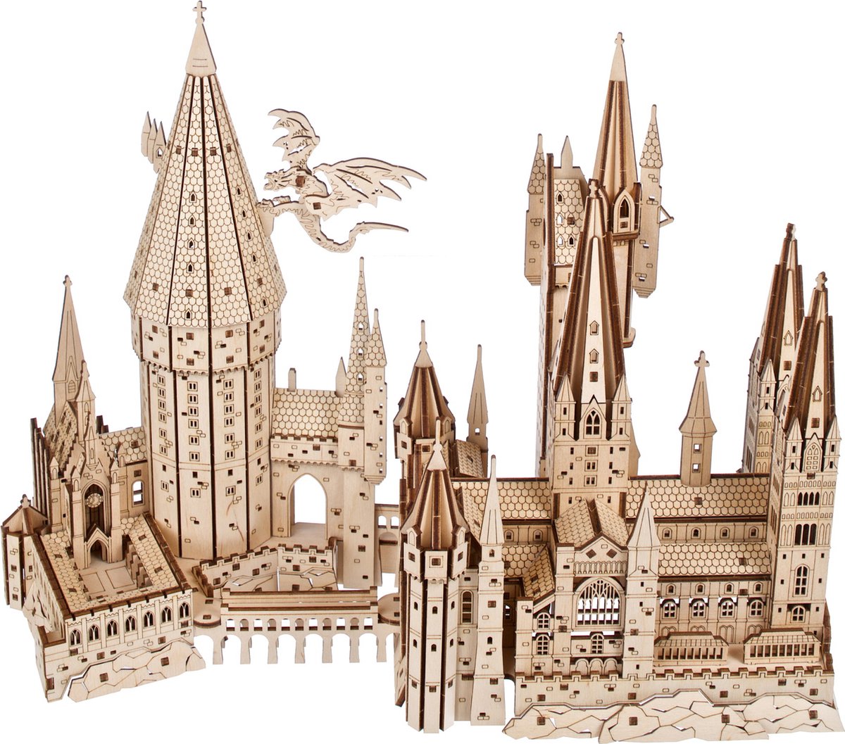 UGEARS 3D Modelbouw - Hogwarts™ Castle - Harry Potter™ - Mechanisch Bouwpakket Hout - Educatief Speelgoed — afbeelding 2
