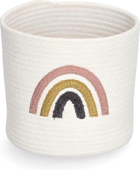 Zeller Present 14480, Panier de rangement, Multicolore, Wit, Autonome, Garçon/Fille, Image, Rond