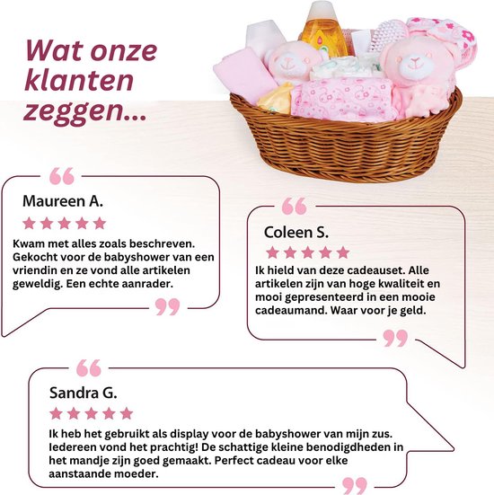 Kraammand - Geboortemand - Kraamcadeau Meisje - Roze van MikoKids — afbeelding 2