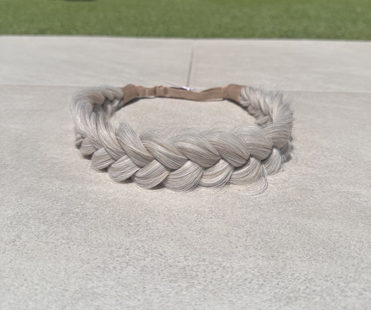 Lovely braids - frozen beige blend - gevlochten haarband - vlecht haarband - haarband vlecht