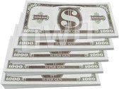 Money gun geld pistool cash cannon - geld - 1000 dollar biljetten - 250 briefjes