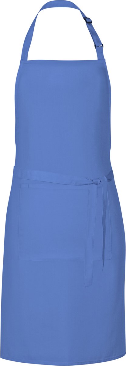Grillschort met zak - Mid Blue - 85 x 72 cm - Link Kitchen Wear
