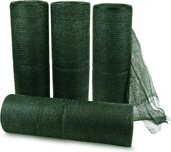 Ezcasch Schattennetz Auto für Hunde 4x4m, 85% Aluminium Schattierungsnetz als UV-und Sonnenschutz, Geeignet für Outdoor, inkl. Elastische Kordel, 5m Nylonseil, Nägel