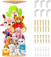 Opbergdoos Voor Knuffels - Hoge Doorzichtige Buis Met Deksel, Ruimtebesparend & Stofdicht