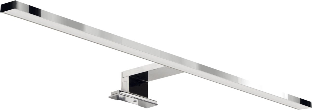 ROXANA LED Spiegelverlichting - Badkamer Lamp - Schilderijverlichting - Rechthoek 13W - 1430 Lumen - 4100K Daglicht wit - Glans Chroom Aluminium - 600 mm - IP44