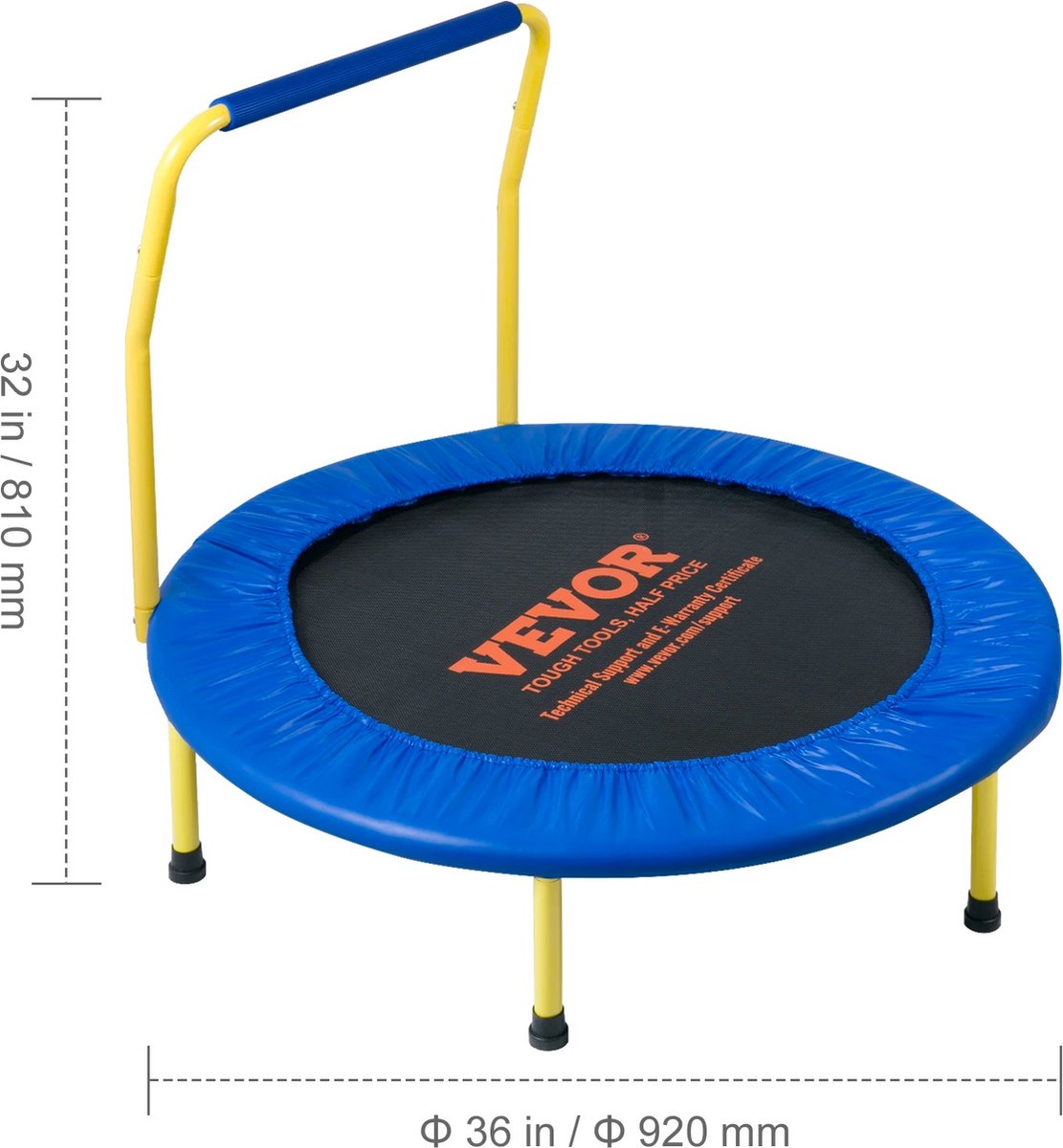 Bol.com Jemaison® Kindertrampoline - Opvouwbaar - Tot 60kg - Trampoline - Buiten speelgoed - Trampolines - Kinderen speelgoed - ... aanbieding