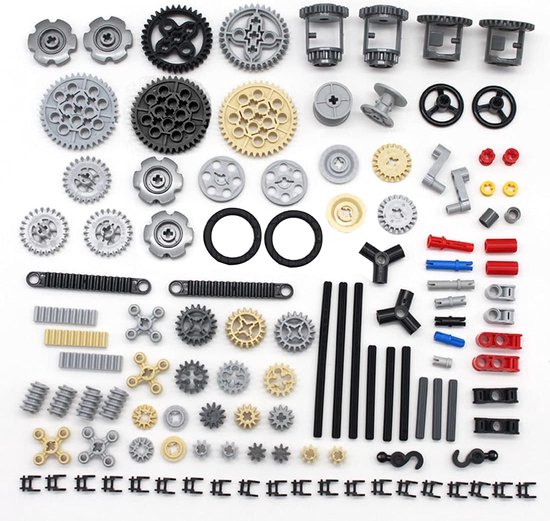 Foto: Echniek reserveonderdelenset technische onderdelen stenen bouwpakket techniek motor transmissie uitrusting klembouwstenen techniek connector compatibel met technic