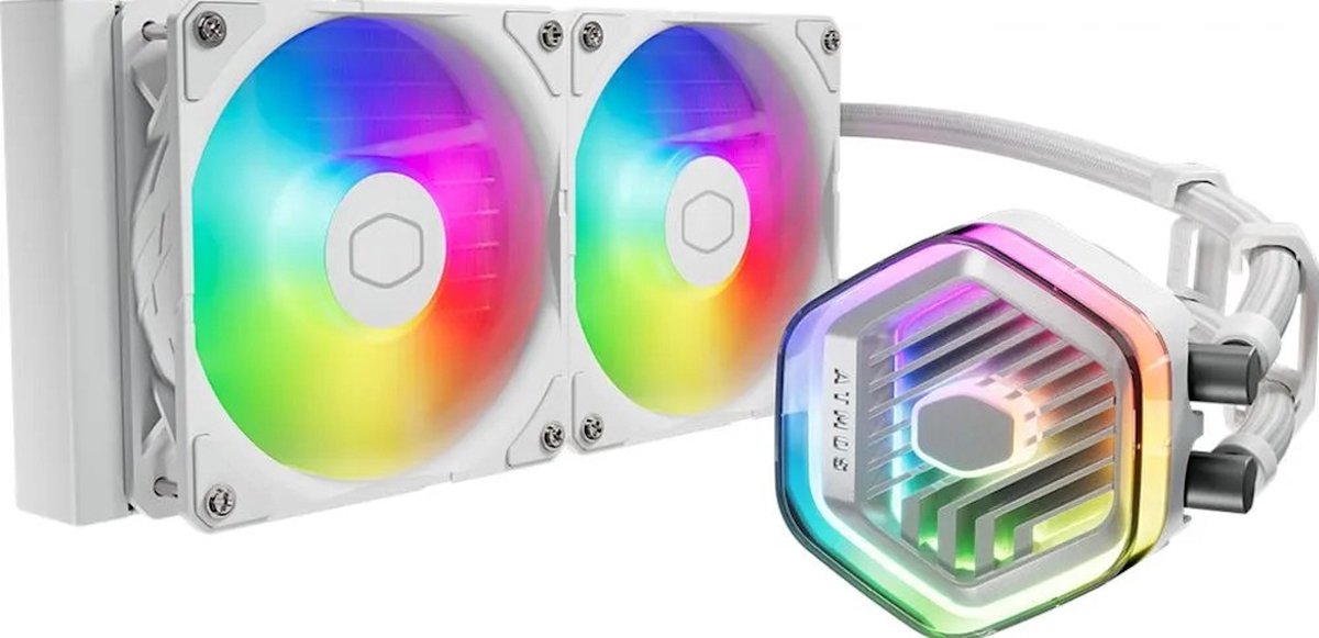 Cooler Master MasterLiquid 240 Atmos waterkoeler - Wit - LGA1700 LGA1200 LGA115X AM4 AM5