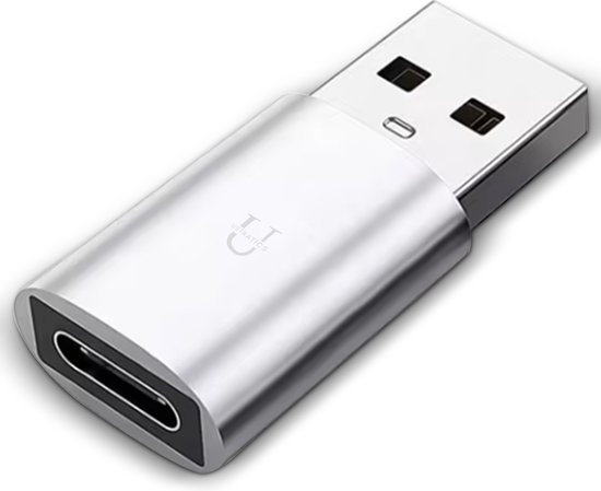 Ustratics® USB C naar USB Adapter - USB-C naar USB convertor - opzetstuk - USB 3.1 to USB C HUB - pc - laptop - USB C naar USB A female - telefoon - adapter - Grijs