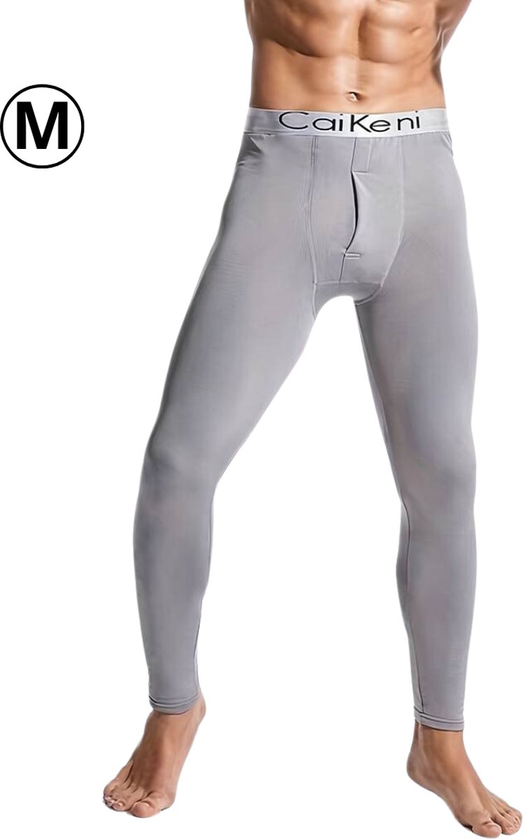 Nivard Thermo – Thermokleding – Thermobroek – Voor Heren – Beenverwarmers – Fleece – Broek – Grijs – Maat M